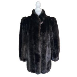 Faux Fur 80s Coat